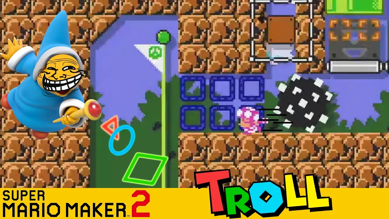 NOOOOO! MI META! 🤣🤣🤣 | Nivel troll | SMM2 en español