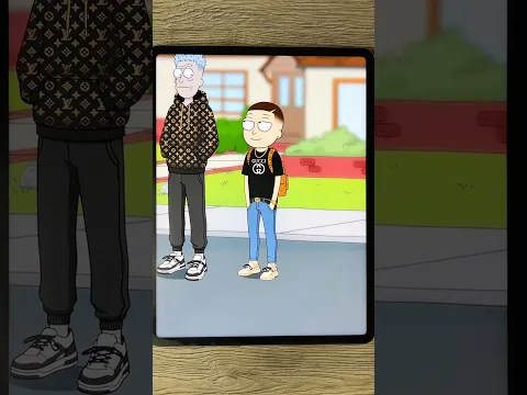 Gucci Morty 💰 GLOW UP Transformation #art #digitalart #drawing