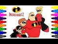 Incredibles 2 Coloring Pages for Kids Coloring Incredibles 2 Family for Kids