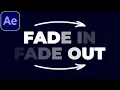Text Fade In and Fade Out Animation Tutorial in After Effects Text Animation No Plugins