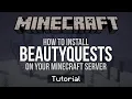 How To Add QUESTS To Your Minecraft Server BeautyQuests Tutorial
