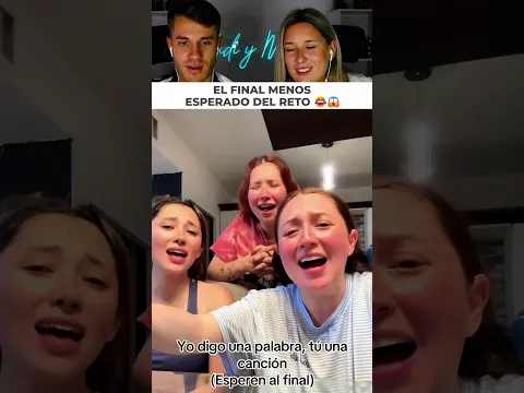 Estábamos jugando a cantar canciones y nos agarró un temblor al final