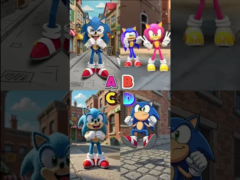 Sonic Who's Your Best? 💙💛 💚❤️ #sonic #funnyshorts