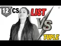 Python List Vs Tuple Class 12 Computer Science Boards 2026