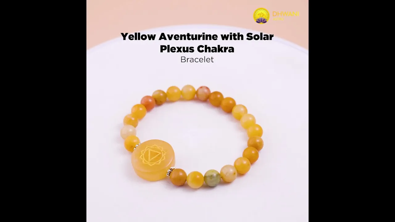 Yellow Aventurine with Solar Plexus Chakra Bracelet - Abhimantrit & Certified