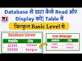 How to Fetch Data From Database in PHP And Display HTML Tables Full Explained