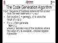 Simple Code Generator Register Allocation