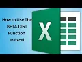 How To Use BETA DIST Function In Excel