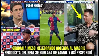 GRABAN A MESSI LOCO CELEBRANDO GOLEADA AL REAL MADRID 4-0 REACCIÓN ÉPICA YAMAL: "QUE HABLEN AHORA"