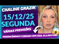 Lagu Vidente CHALINE GRAZIK Previsões em Entrevista 15/12/25 Várias Previsões e Visões #chalinegrazik 