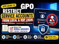 Service Account Logon Restrictions