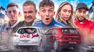 COURSE DE VOITURE EN MARCHE ARRIÈRE ! (entre Youtubeurs)