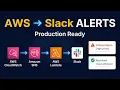 Real-Time AWS Monitoring Setup CloudWatch SNS Lambda Slack Production Ready