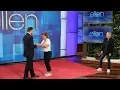 Ellen Sets Up a 'Blindfolded Musical Chairs' Surprise Proposal for a Big Fan!