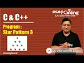 Program for Upper Half Pyramid pattern Using Nested Loops for Beginners -