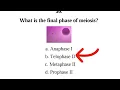 Understand MEIOSIS with these 30 MCQS