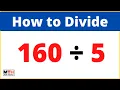 160 divided by 5 160 5 Value of Long Division
