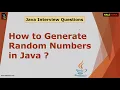 How to Generate Random Numbers Beginner Java Interview Questions Series Kaliyona In Kannada