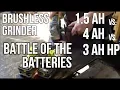 Ryobi 18v Brushless Grinder BATTERY BATTLE P107 vs P108 vs P191 New HP batteries worth it
