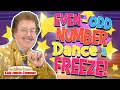 Even-Odd Number DANCE and FREEZE Jack Hartmann