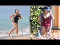 Kerry Washington 44 Stuns In Cutout Dolce Gabbana Swimsuit While Hitting The Pool Photos