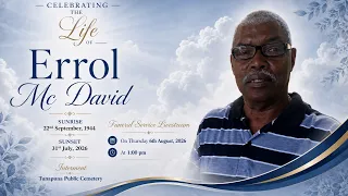 Errol Mc David Funeral Livestream