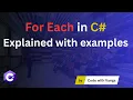foreach Loop in C Explained C foreach Tutorial for Beginners