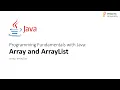 Dasar-dasar Pemrograman dengan Java Array dan ArrayList