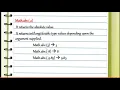 Class-9 Subject-Computer -33 Mathematical library methods Part-2 by Miss Rancy