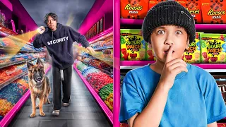 Hide & Seek Overnight in a Candy Warehouse!