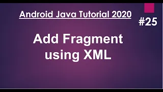 Android Java Tutorial 2020 - 25