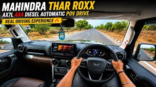 mahindra thar roxx ax7l 4x4 diesel automatic pov drive real driving experience anurag imley