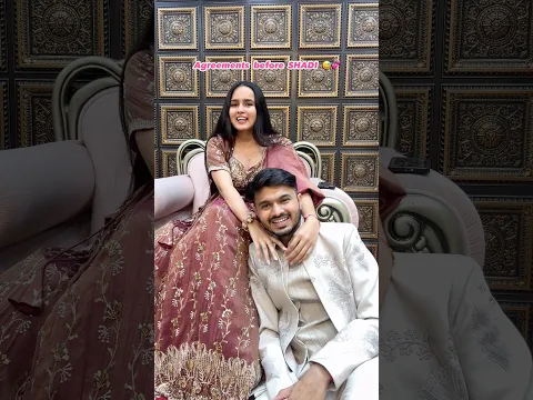 Agreement before shadiii 😅🦢❤️✨ #trending #shadi #viral #wedding #love #shortsfeed #couple #explore