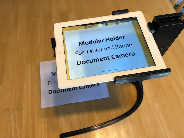 Modular Holder for Phone or Tablet Document Camera video thumbnail