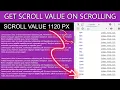 Get Scroll Position On Scroll With JavaScript