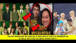 TALENT MANAGER NG BINI NA SI MISS MQ AT BGYO’S MEMBER NASI GELO SPOTTED SA SB19 1ZONE FEST!!
