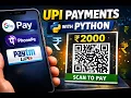 Accept UPI Payments with Python Generate Payment QR Code Automatically
