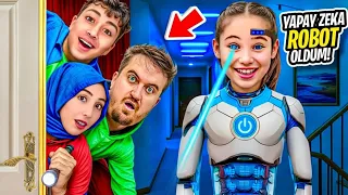 BABAMIN ROBOTU GELDİ EYVAH ANNEM KIZDI ‼️ ELİF SİNEM !!