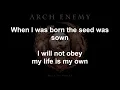 The Eagle Flies Alone - ARCHENEMY - Lyrics - 2017