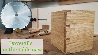Dovetails on the table saw | Simple jig for dovetailing | Woodworking How-to | Bau-Woodworks