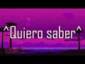 Quiero saber Ivy Queen Letra/Lyrics