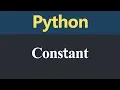 Constant in Python Hindi