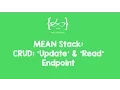 MEAN Stack tutorial for beginners - 6 CRUD