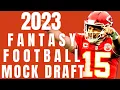 2023 Fantasy Football Mock Draft 8 Teams Full PPR 1 4