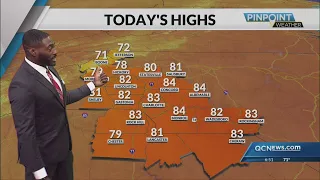 Cooler cloudier Tuesday in Charlotte with highs in the low 80s