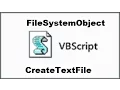 4 VBScript FileSystemObject CreateTextFile