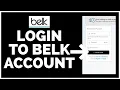How To Login to Belk Credit card www belkcredit com Login 2022