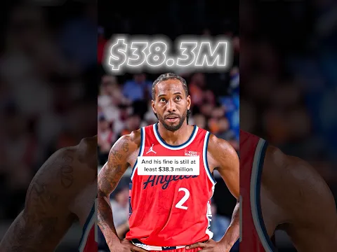 Kawhi is walking away as a HUGE WINNER in his own scandal 🏀 #shorts