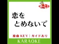 恋をとめないで (カラオケ) (原曲歌手:COMPLEX］)