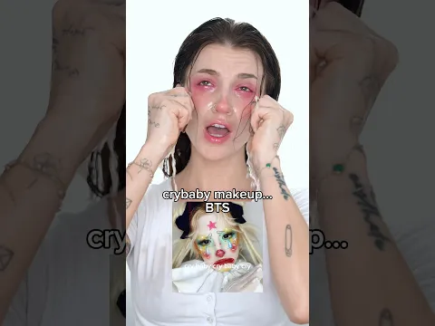 crybaby makeup BTS💧 who wants the results??